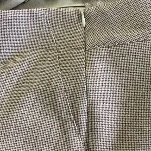 IRIS Setlakwe tan micro plaid bootcut pants sz 8 - Picture 6 of 9